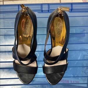Michael Kors Black Strappy Heels